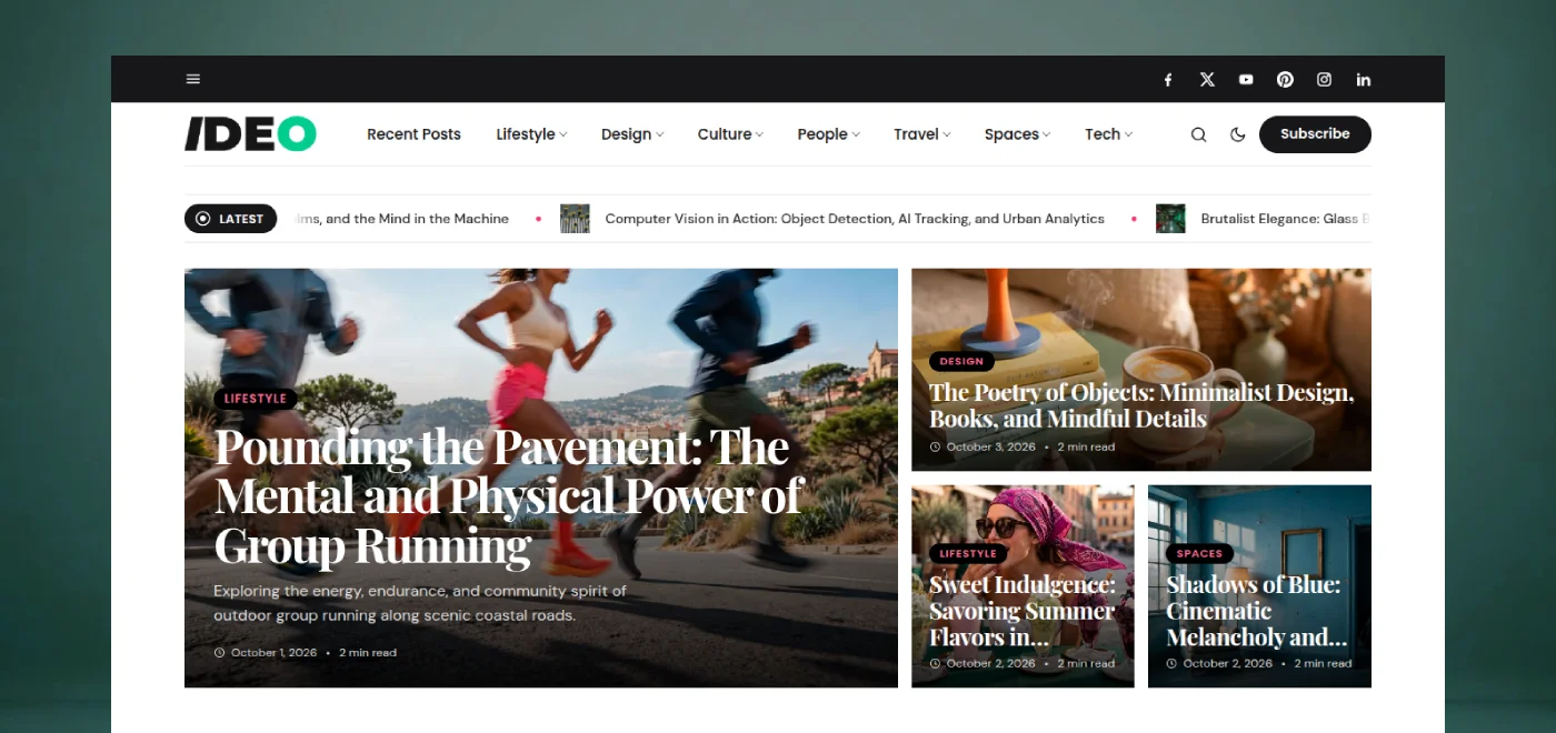 Ideo – Free News & Magazine WordPress Theme | Theme Stick